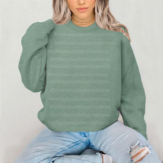 PICK YOUR DESIGN* Christmas Green Gildan Unisex Sweatshirt